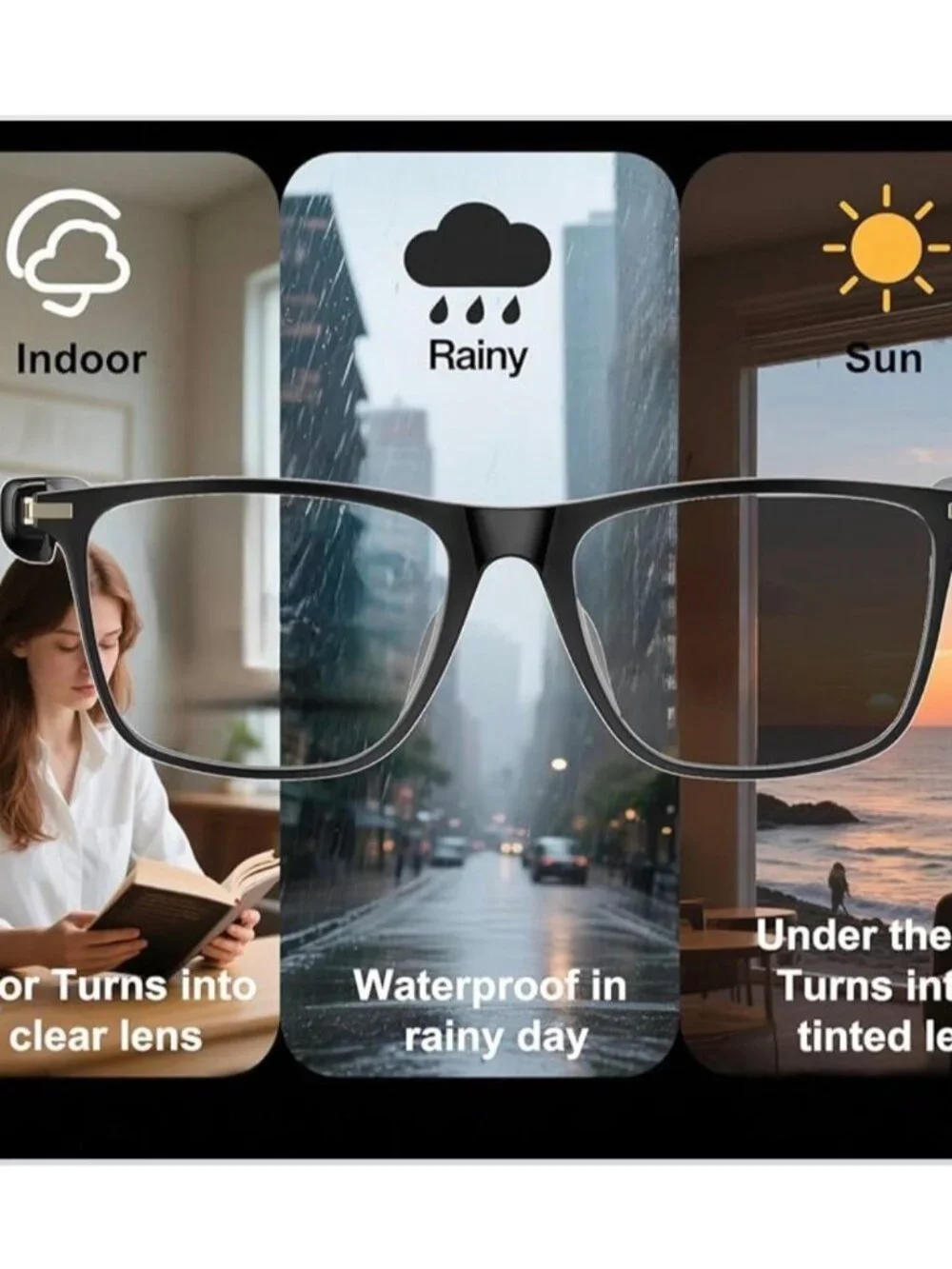AI Smart Bluetooth Translator Glasses